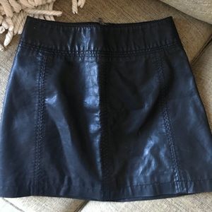 Free People Vegan Leather Modern Femme Mini